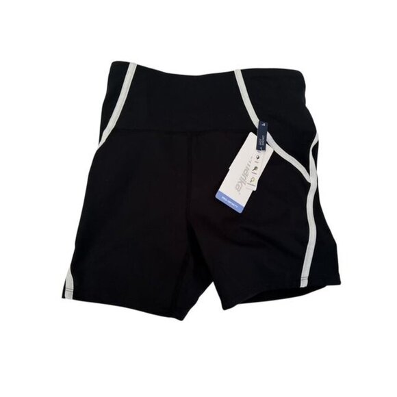 MARIKA Womens Black MId Rise Dynah Performance Biker Shorts Sz M New - Picture 7 of 8